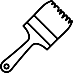 Painter Brush Laser Cut Svg File, Free Vectors File